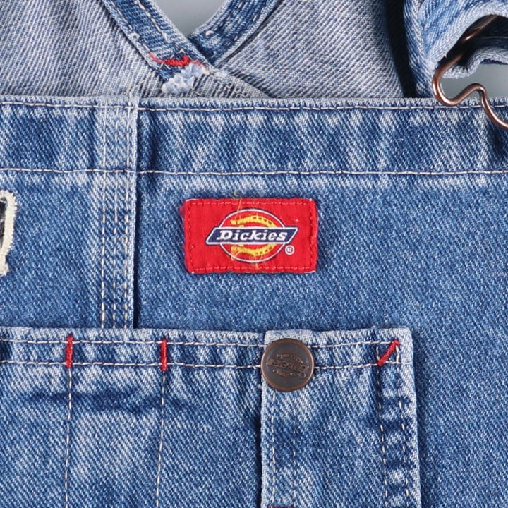 Dickies denim overalls for men, equivalent to W38 cotton blue type Vintage Second Hand