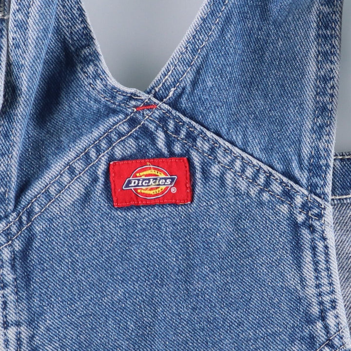 Dickies denim overalls for men, equivalent to W38 cotton blue type Vintage Second Hand