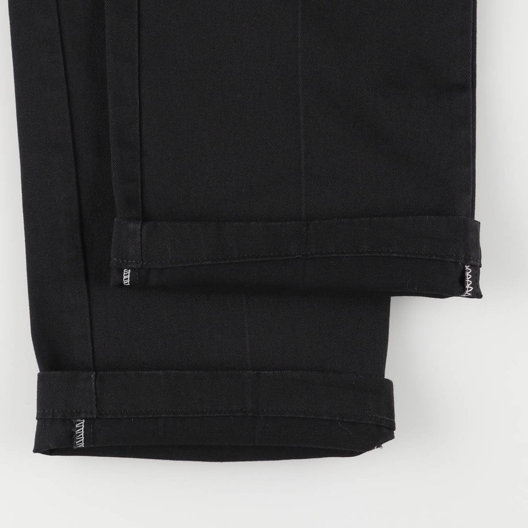 Dickies Work Pants Men's W33 polyester black type Vintage Second Hand