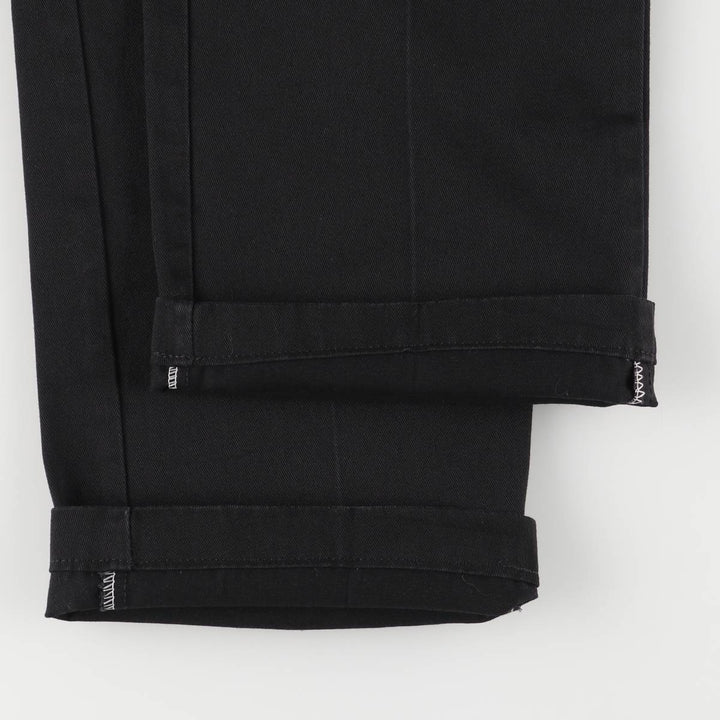 Dickies Work Pants Men's W33 polyester black type Vintage Second Hand