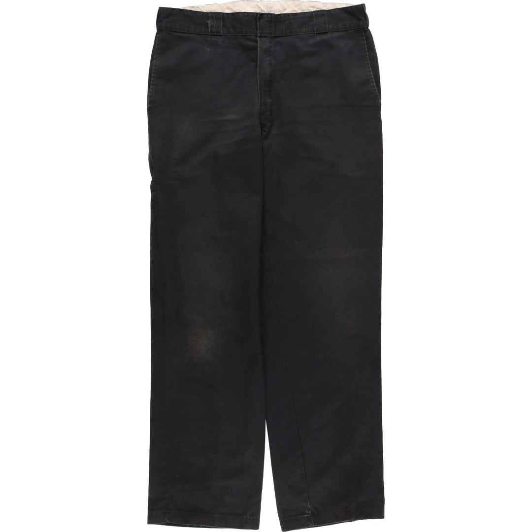 Dickies Regular Fit Work Pants Men's W35 equivalent polyester black type Vintage Second Hand