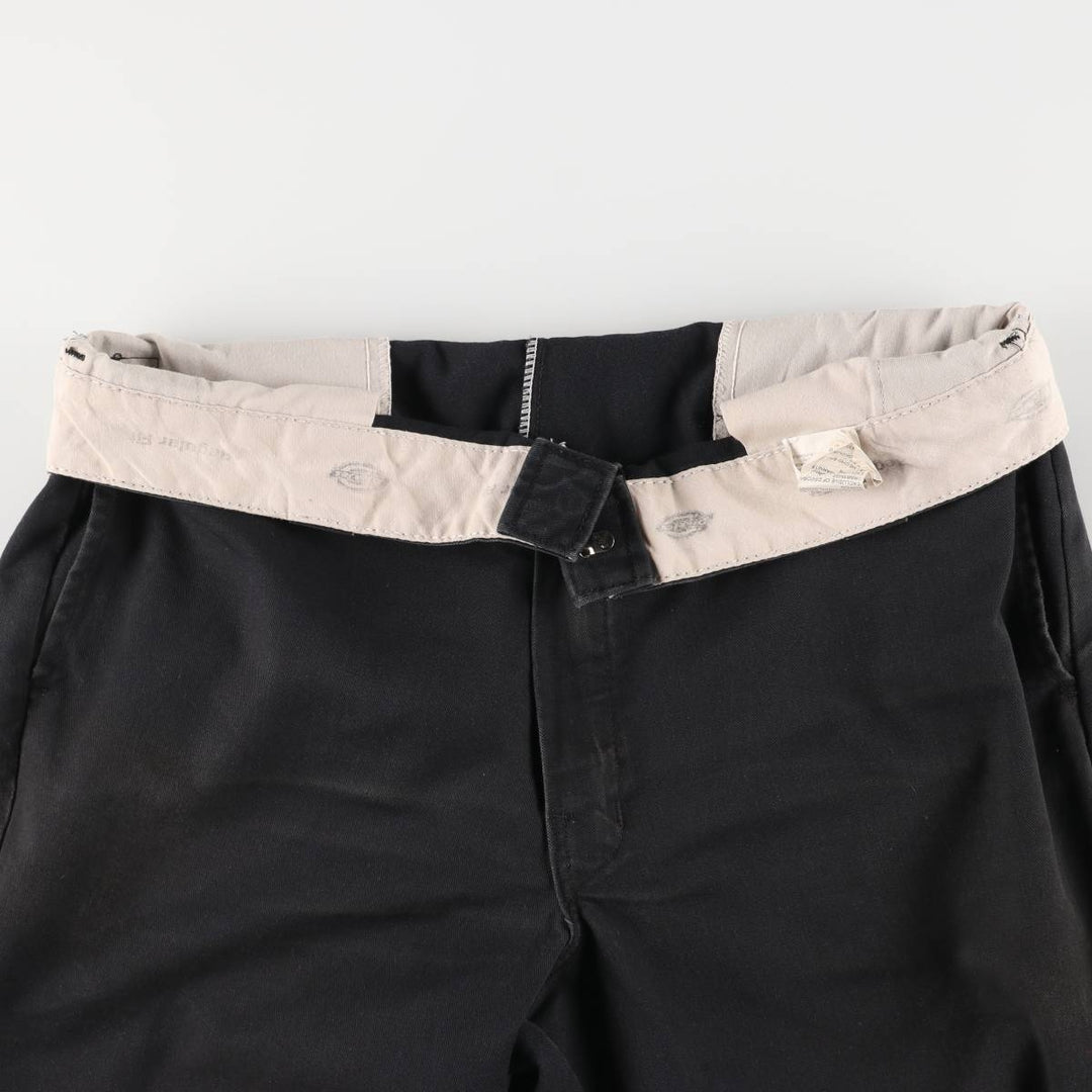 Dickies Regular Fit Work Pants Men's W35 equivalent polyester black type Vintage Second Hand