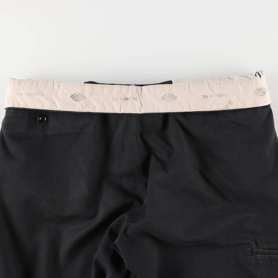 Dickies Regular Fit Work Pants Men's W35 equivalent polyester black type Vintage Second Hand
