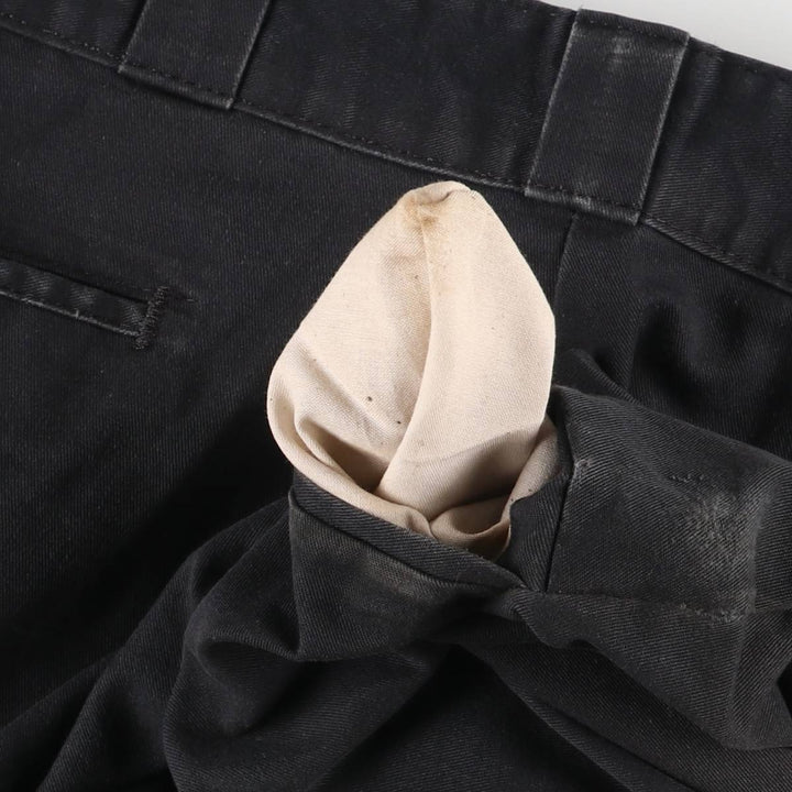 Dickies Regular Fit Work Pants Men's W35 equivalent polyester black type Vintage Second Hand