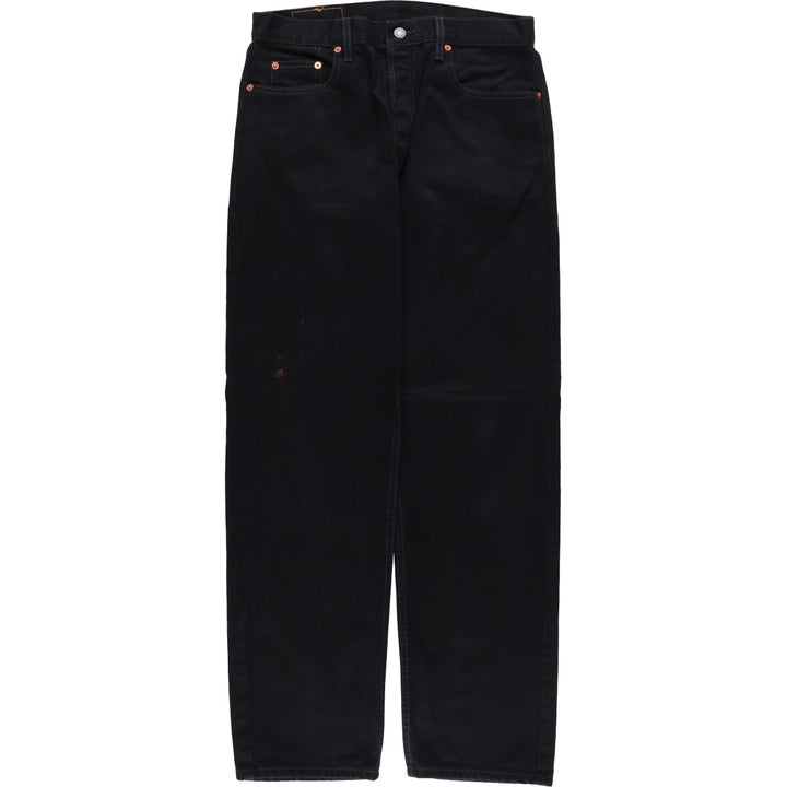 Levi's 501 Orange Tab Black Denim Straight Denim Pants Men's W32 unclear black type Vintage Second Hand