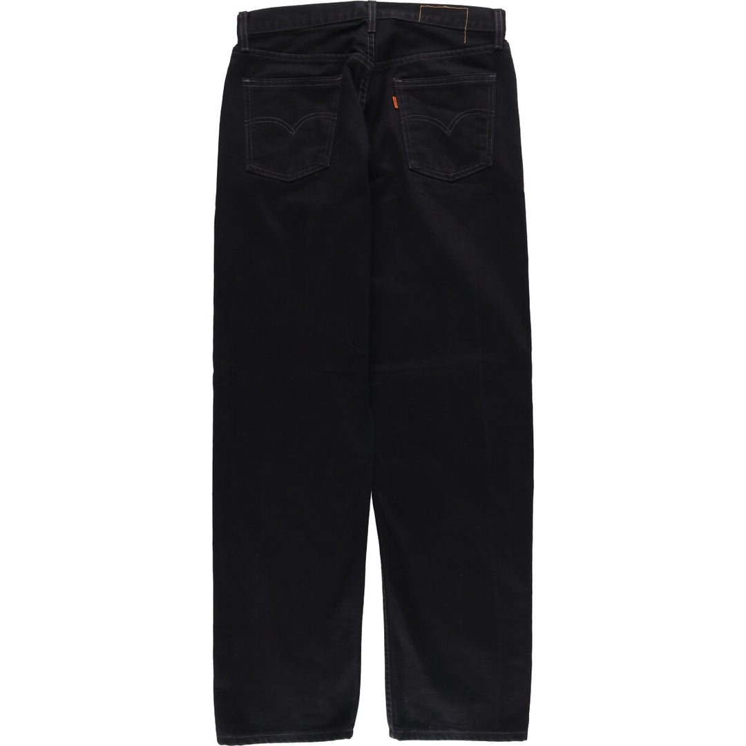 Levi's 501 Orange Tab Black Denim Straight Denim Pants Men's W32 unclear black type Vintage Second Hand