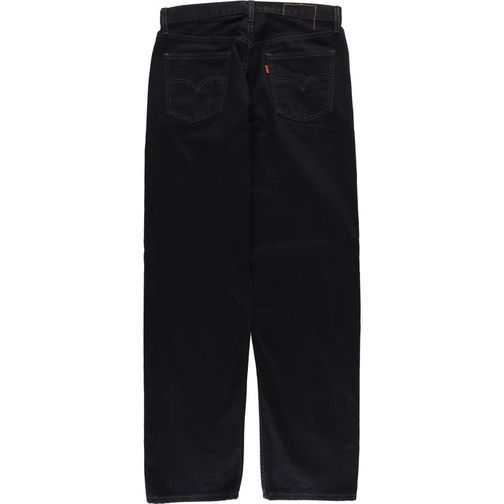 Levi's 501 Orange Tab Black Denim Straight Denim Pants Men's W32 unclear black type Vintage Second Hand