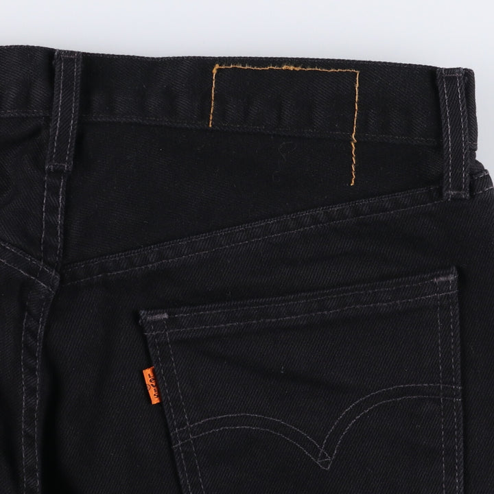 Levi's 501 Orange Tab Black Denim Straight Denim Pants Men's W32 unclear black type Vintage Second Hand