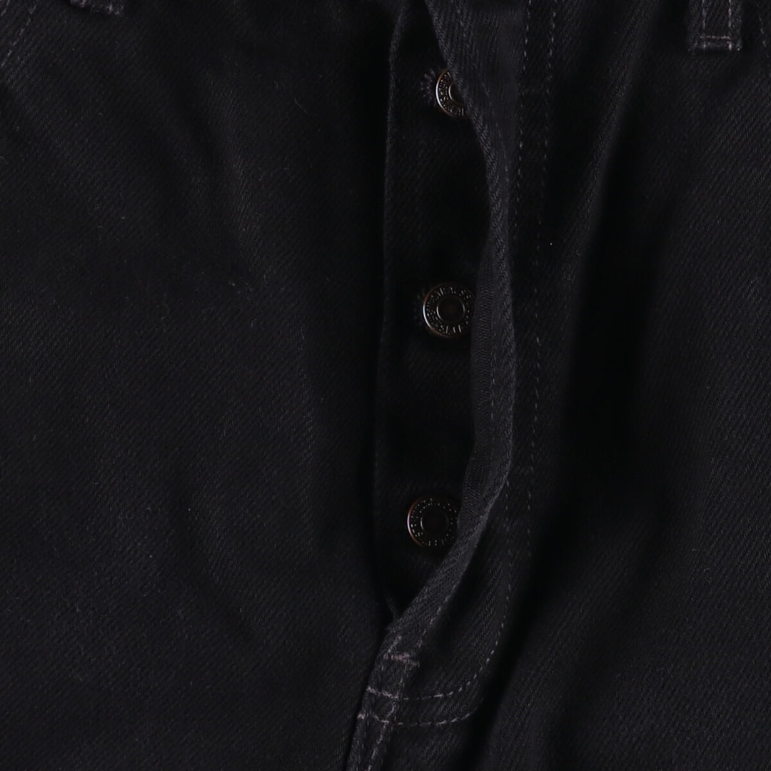 Levi's 501 Orange Tab Black Denim Straight Denim Pants Men's W32 unclear black type Vintage Second Hand