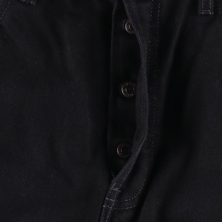 Levi's 501 Orange Tab Black Denim Straight Denim Pants Men's W32 unclear black type Vintage Second Hand