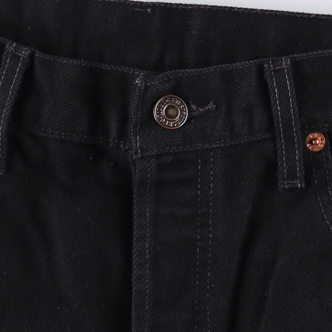 Levi's 501 Orange Tab Black Denim Straight Denim Pants Men's W32 unclear black type Vintage Second Hand