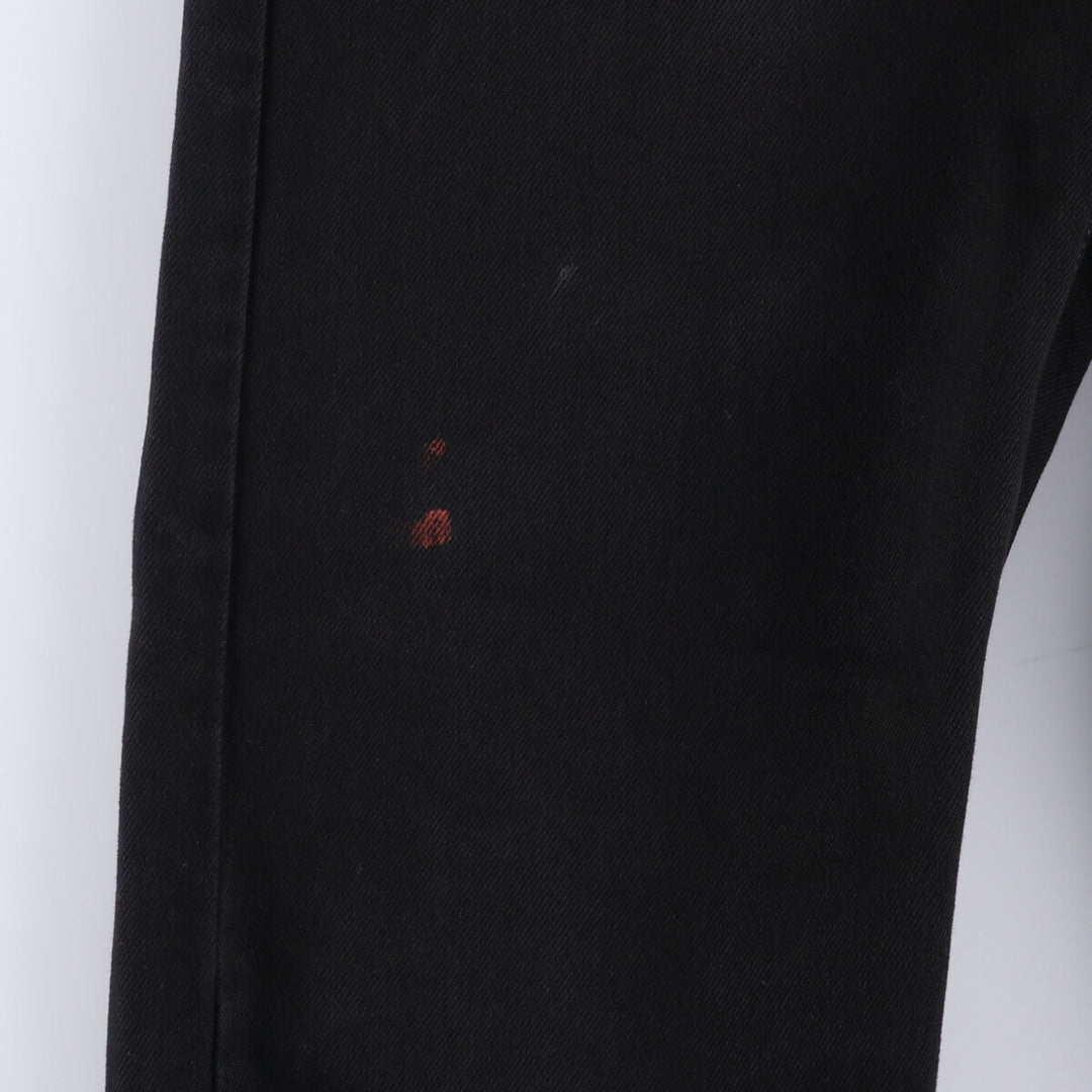Levi's 501 Orange Tab Black Denim Straight Denim Pants Men's W32 unclear black type Vintage Second Hand