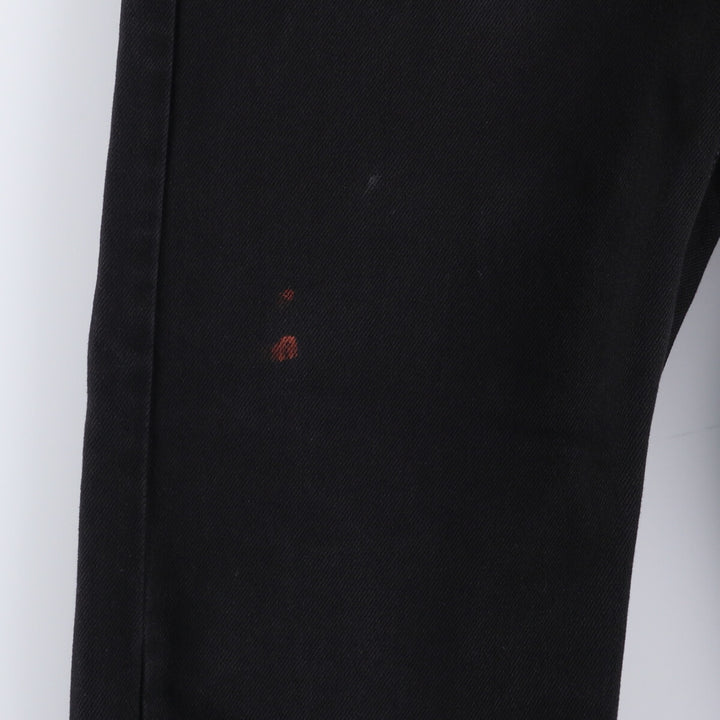 Levi's 501 Orange Tab Black Denim Straight Denim Pants Men's W32 unclear black type Vintage Second Hand