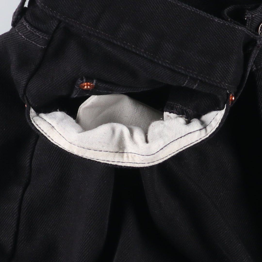 Levi's 501 Orange Tab Black Denim Straight Denim Pants Men's W32 unclear black type Vintage Second Hand