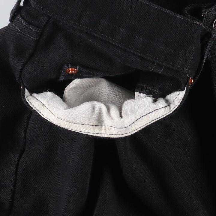 Levi's 501 Orange Tab Black Denim Straight Denim Pants Men's W32 unclear black type Vintage Second Hand