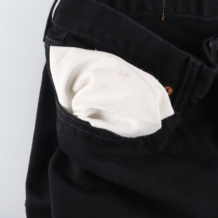 Levi's 501 Orange Tab Black Denim Straight Denim Pants Men's W32 unclear black type Vintage Second Hand