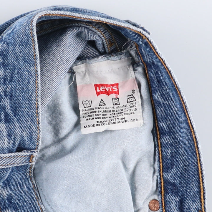 00'S Levi's 501-0193 Straight Denim Pants for Men, W35 cotton blue type Vintage Second Hand
