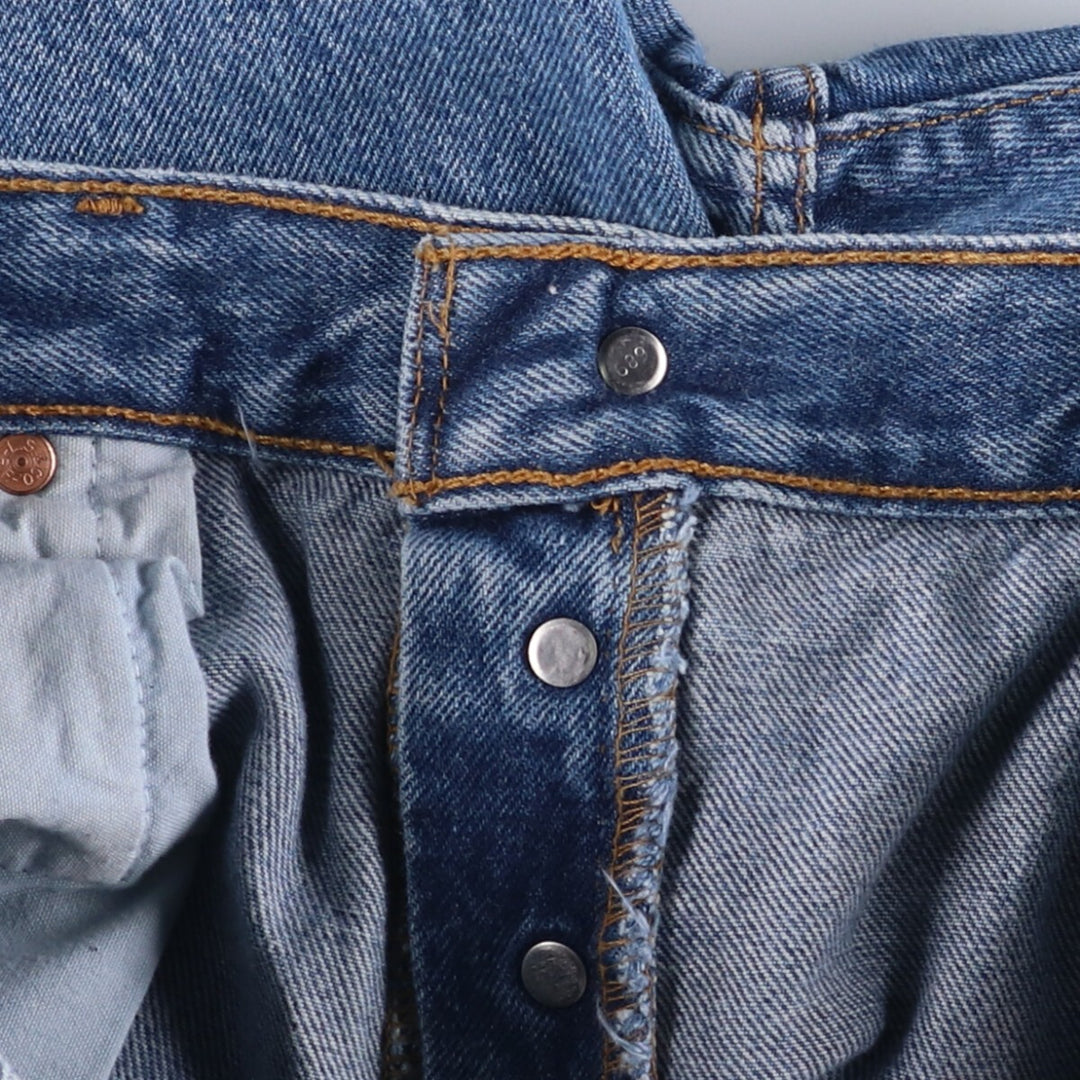 00'S Levi's 501-0193 Straight Denim Pants for Men, W35 cotton blue type Vintage Second Hand