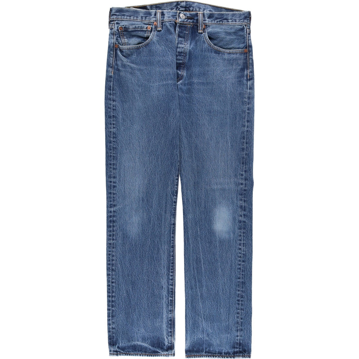 Levi's 501 straight denim pants for men, size W33 cotton blue type Vintage Second Hand