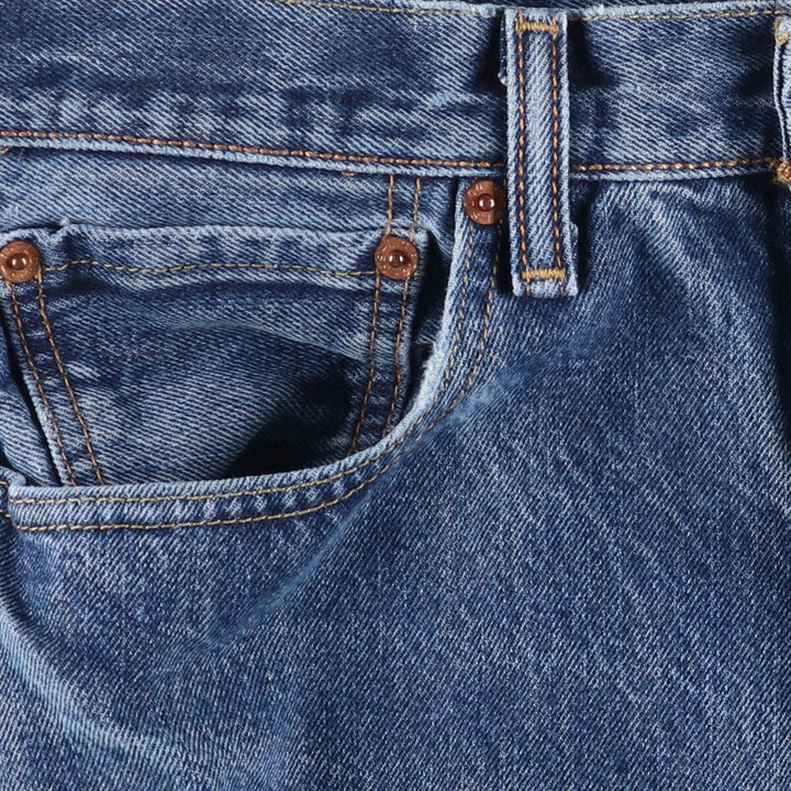 Levi's 501 straight denim pants for men, size W33 cotton blue type Vintage Second Hand