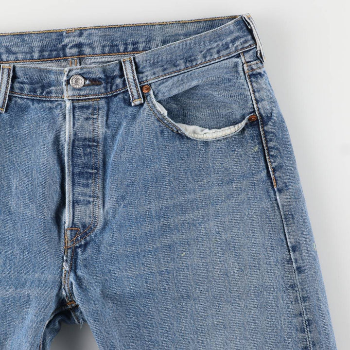 Levi's 501 straight denim pants for men, size W35 cotton blue type Vintage Second Hand
