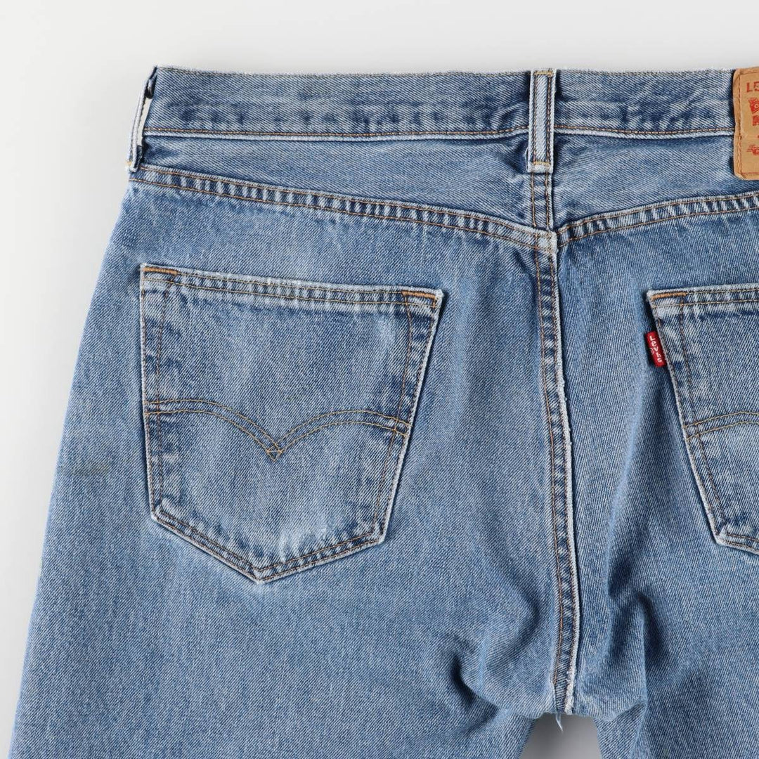 Levi's 501 straight denim pants for men, size W35 cotton blue type Vintage Second Hand
