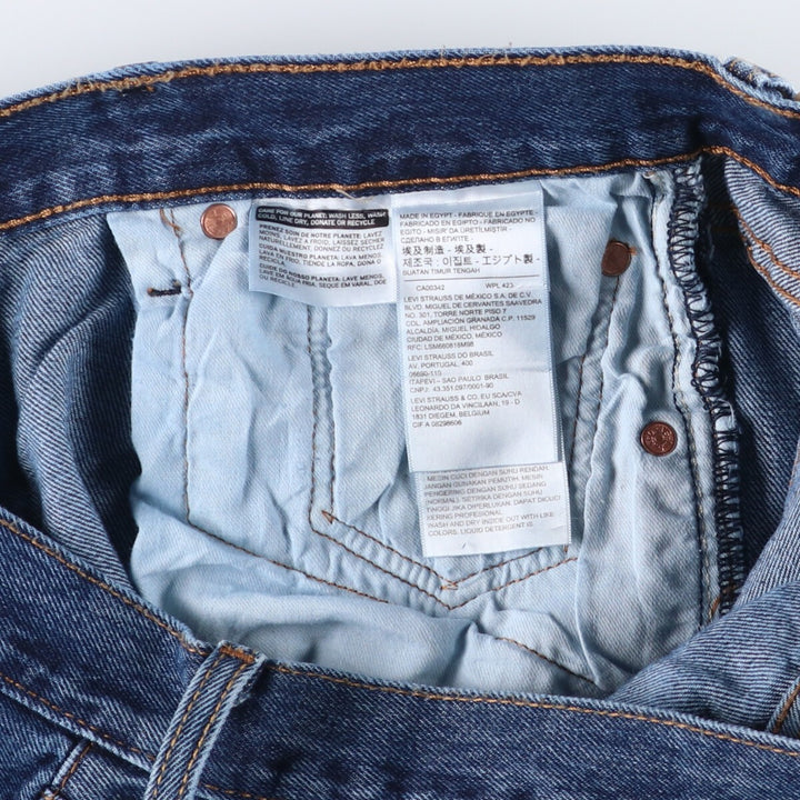 Levi's 501 straight denim pants for men, size W36 cotton blue type Vintage Second Hand