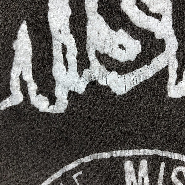 MISFITS Skull Pattern Band T-shirt, Men's S size unclear black type Vintage Second Hand