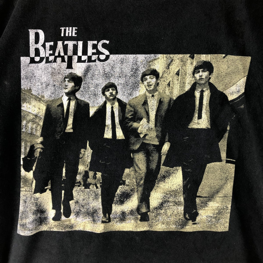 THE BEATLES The Beatles Band T-shirt Band T Men's L size cotton black type Vintage Second Hand