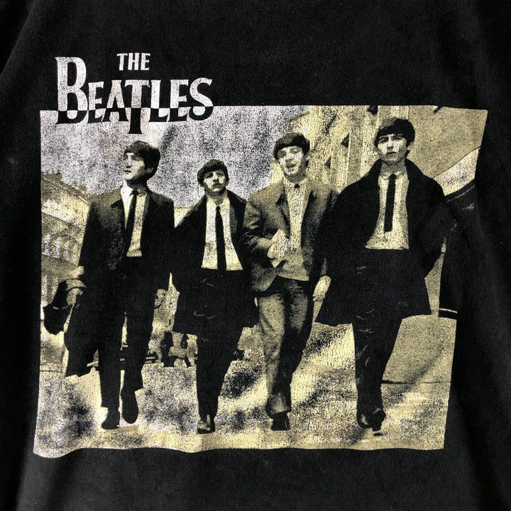THE BEATLES The Beatles Band T-shirt Band T Men's L size cotton black type Vintage Second Hand