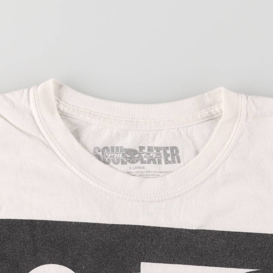 2000'S SOUL EATER Death the Kid Anime Character Print T-Shirt, Men's Size XL cotton black type Vintage Second Hand