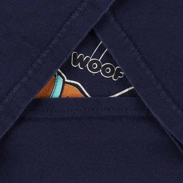 00'S Scooby-Doo character print T-shirt, men's size XL cotton navy blue type Vintage Second Hand