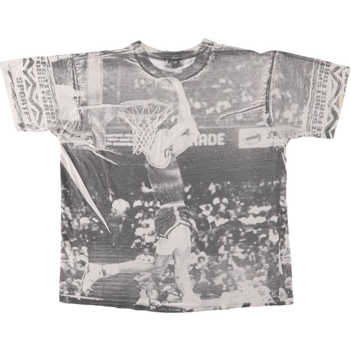 Vintage 90'S Sport Force College T-Shirt, Made in USA, Men's XL cotton gray type Vintage Second Hand