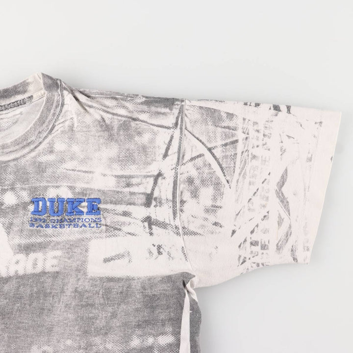 Vintage 90'S Sport Force College T-Shirt, Made in USA, Men's XL cotton gray type Vintage Second Hand
