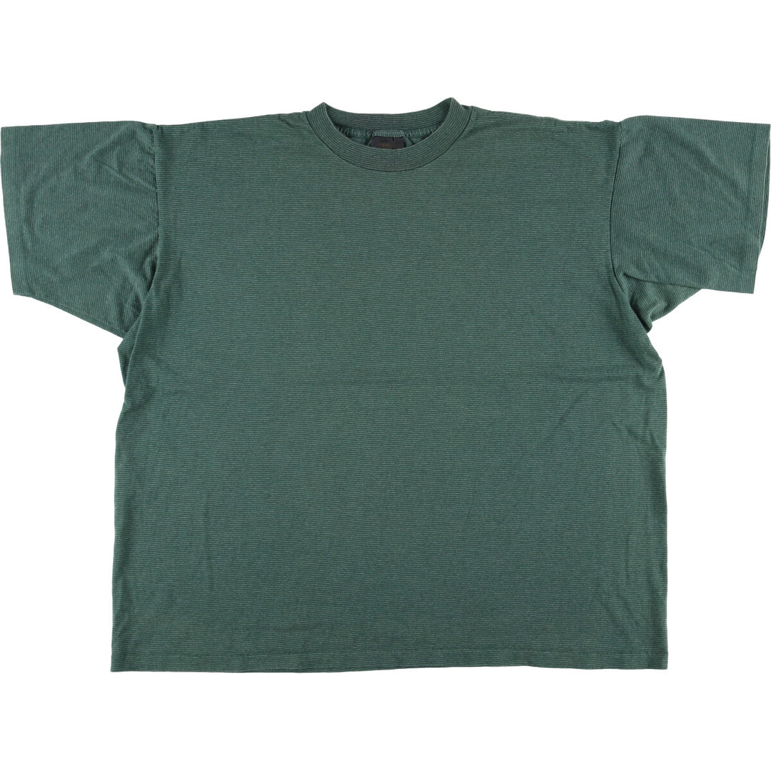 Vintage 90'S Tennessee River Gold Striped T-shirt, Made in USA, Men's XXL cotton Green type dark green Vintage Second Hand