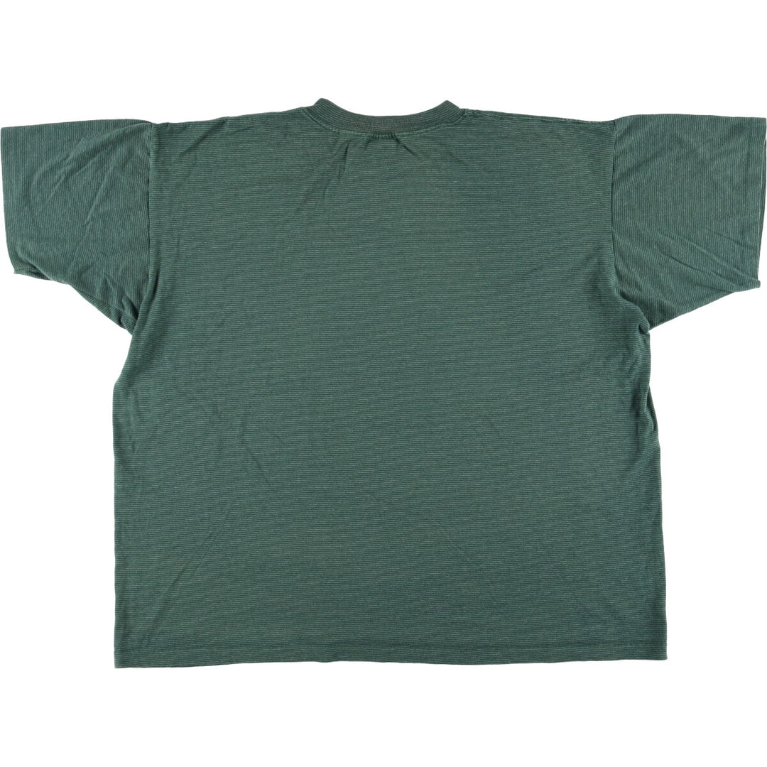 Vintage 90'S Tennessee River Gold Striped T-shirt, Made in USA, Men's XXL cotton Green type dark green Vintage Second Hand