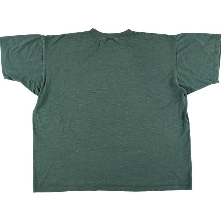 Vintage 90'S Tennessee River Gold Striped T-shirt, Made in USA, Men's XXL cotton Green type dark green Vintage Second Hand