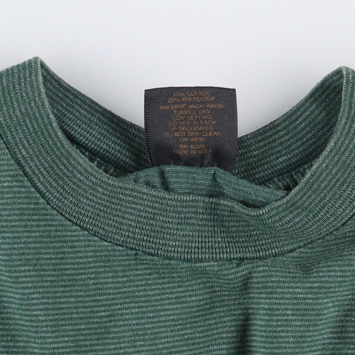 Vintage 90'S Tennessee River Gold Striped T-shirt, Made in USA, Men's XXL cotton Green type dark green Vintage Second Hand