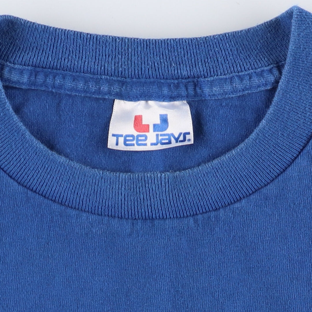 90'S TEE JAYS Dragon Pattern Print T-shirt Men's XL Vintage unclear blue type Vintage Second Hand