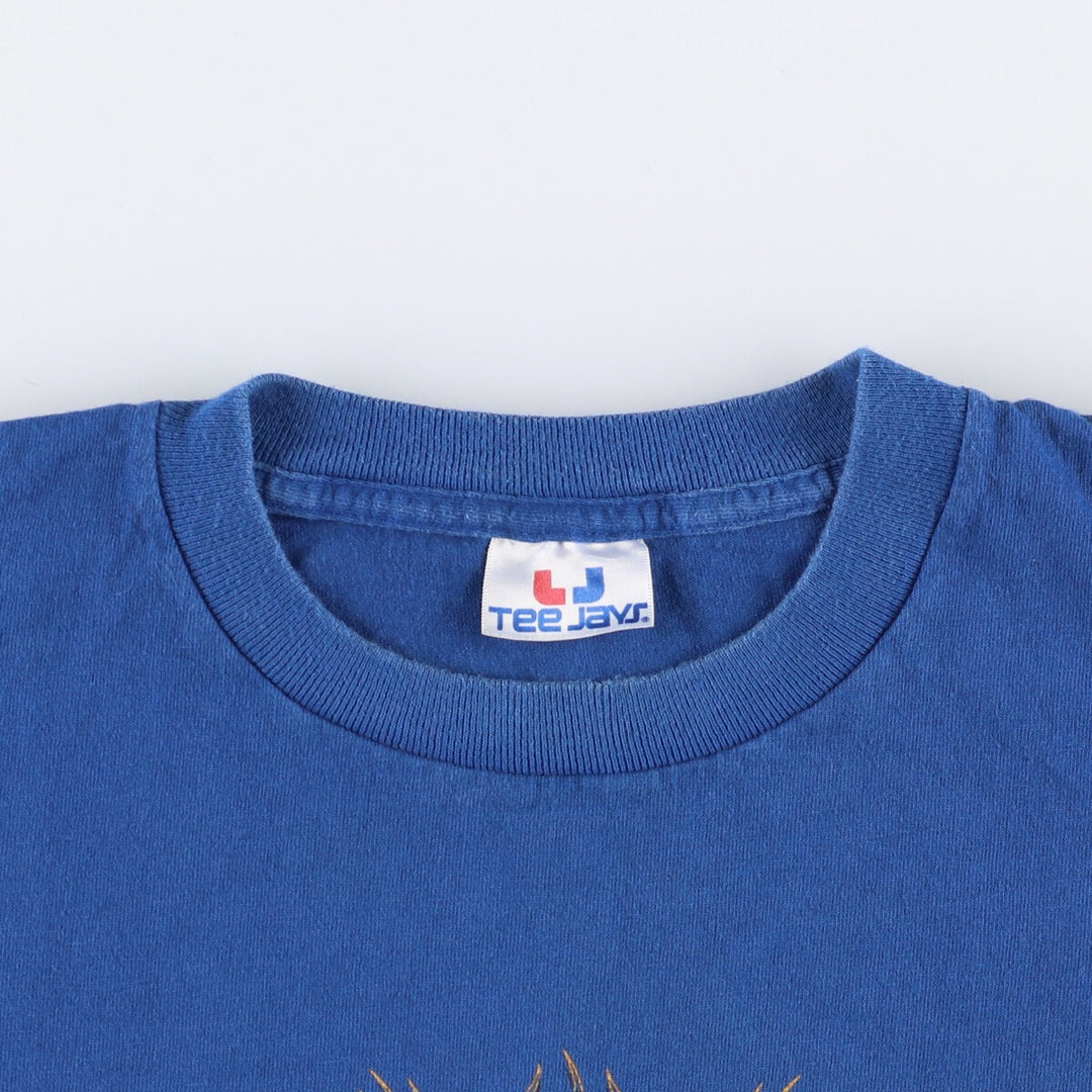 90'S TEE JAYS Dragon Pattern Print T-shirt Men's XL Vintage unclear blue type Vintage Second Hand