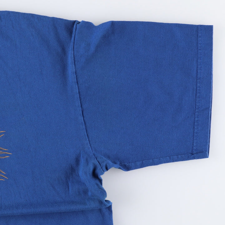 90'S TEE JAYS Dragon Pattern Print T-shirt Men's XL Vintage unclear blue type Vintage Second Hand