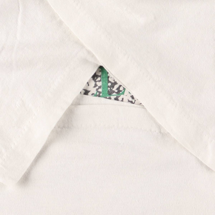 90'S Vintage Printed T-Shirt, Men's Size L cotton white type Vintage Second Hand