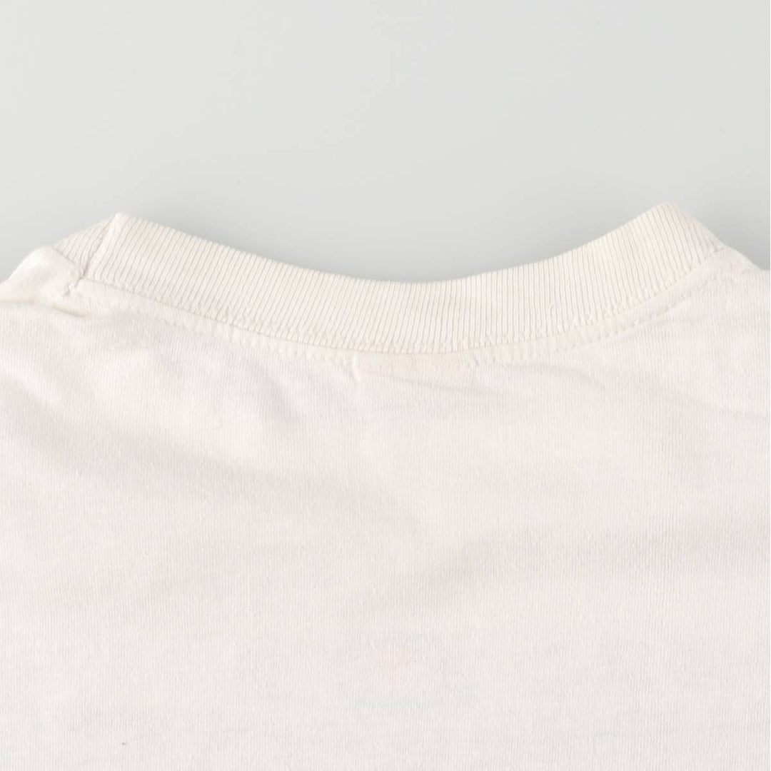 90'S Vintage Printed T-Shirt, Men's Size L cotton white type Vintage Second Hand