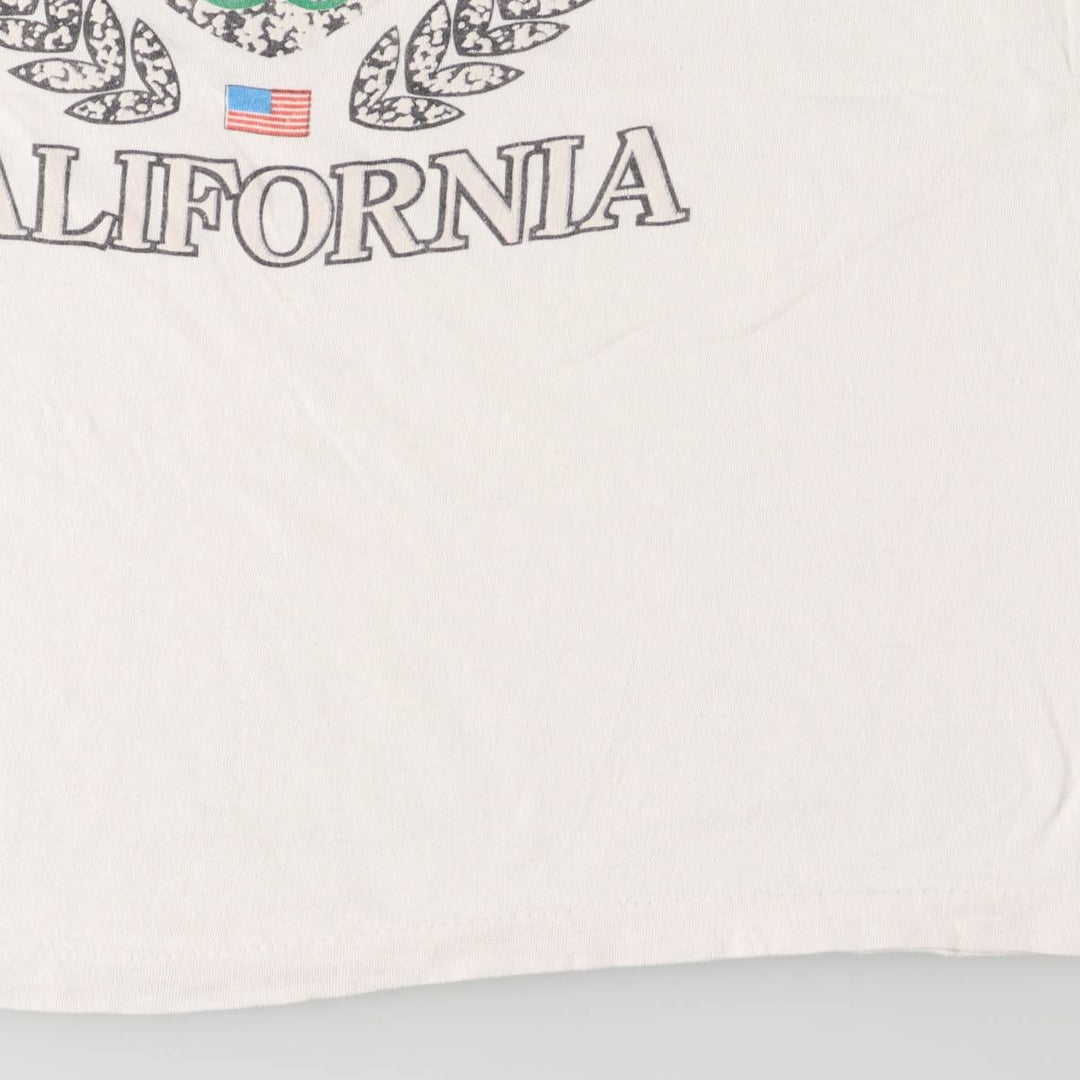90'S Vintage Printed T-Shirt, Men's Size L cotton white type Vintage Second Hand