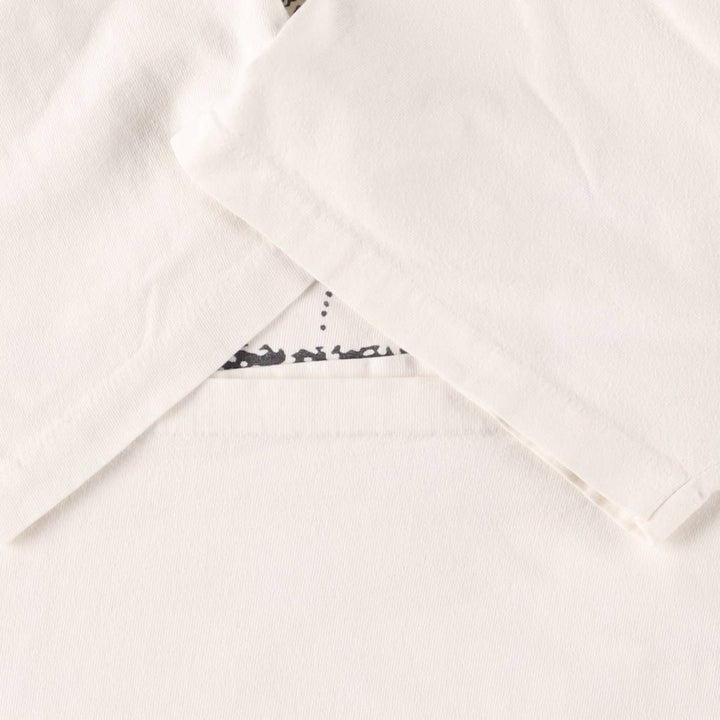 Vintage 90'S Hanes Outrigger Canoe Print T-Shirt, Made in USA, Men's XL cotton white type Vintage Second Hand