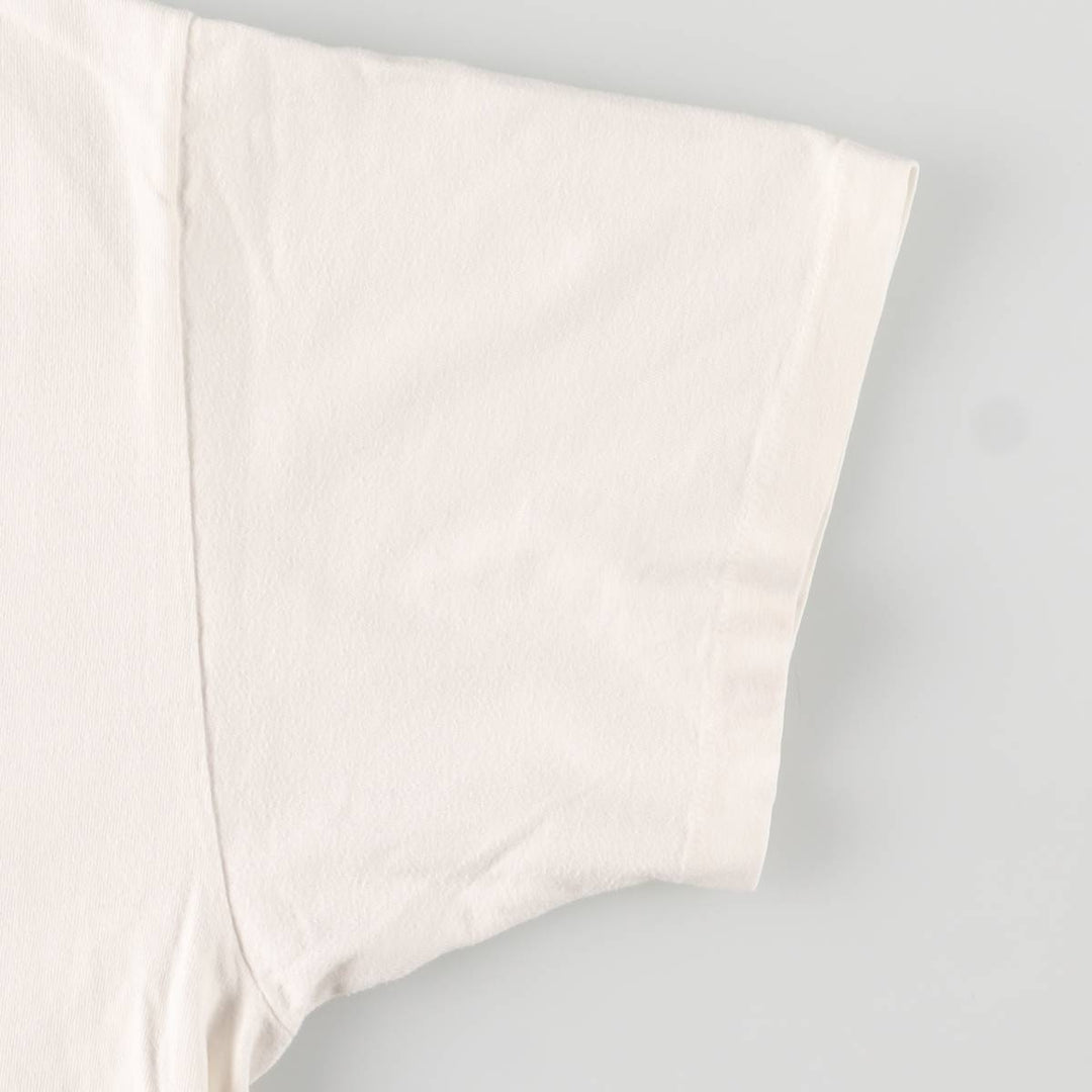 Vintage 90'S Hanes Outrigger Canoe Print T-Shirt, Made in USA, Men's XL cotton white type Vintage Second Hand