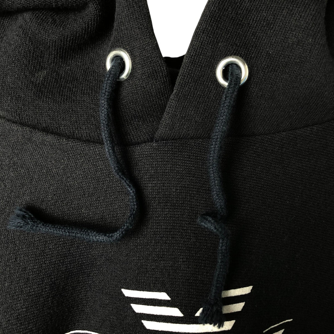 Donna Karan New York DKNY Jeans Sweatshirt Pullover Hoodie, Made in USA, Men's XL cotton black type Vintage Second Hand