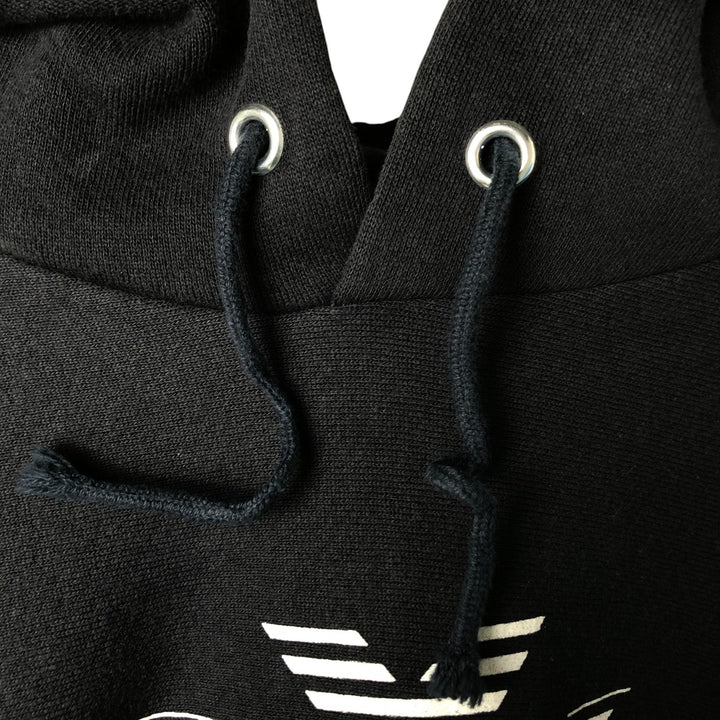 Donna Karan New York DKNY Jeans Sweatshirt Pullover Hoodie, Made in USA, Men's XL cotton black type Vintage Second Hand