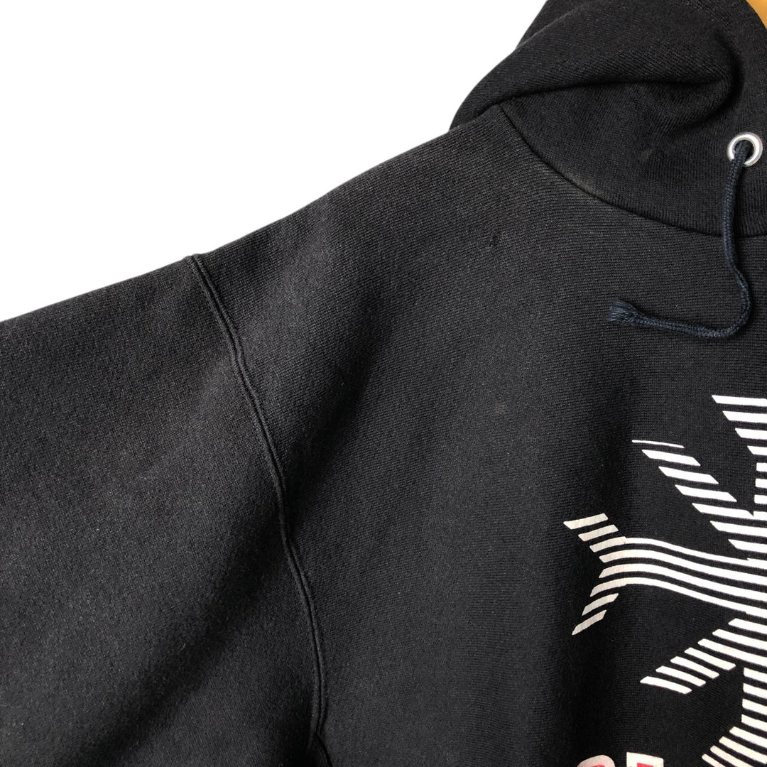 Donna Karan New York DKNY Jeans Sweatshirt Pullover Hoodie, Made in USA, Men's XL cotton black type Vintage Second Hand