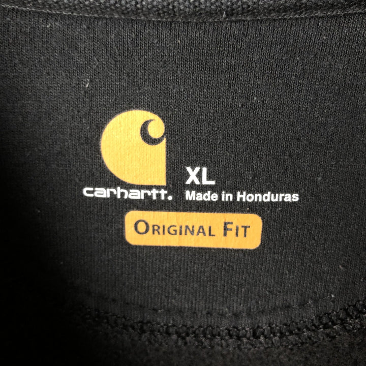 Carhartt ORIGINAL FIT sweatshirt pullover hoodie, men's XL size cotton black type Vintage Second Hand